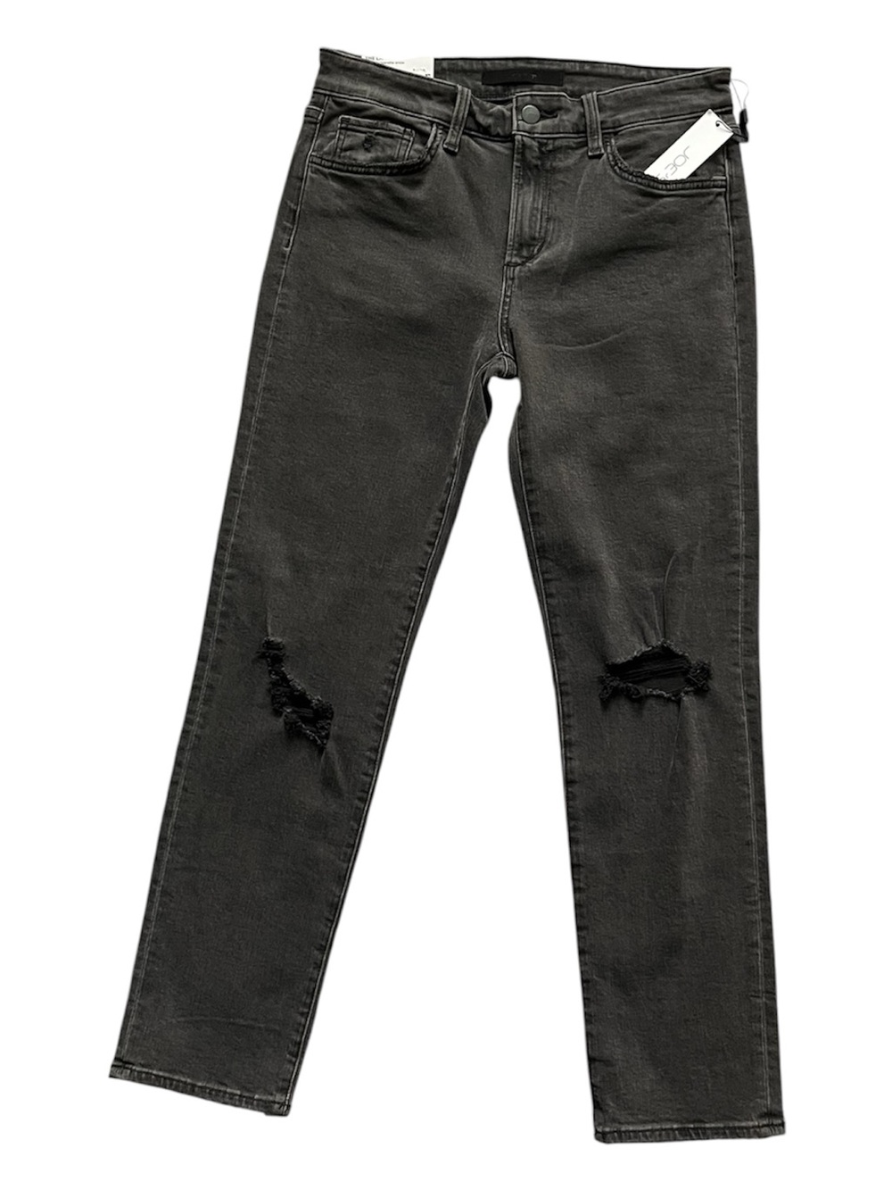 Joe's The Lara Mid-Rise Cigarette Straight-Leg Ankle Jeans - Faded Black - Picture 3 of 9